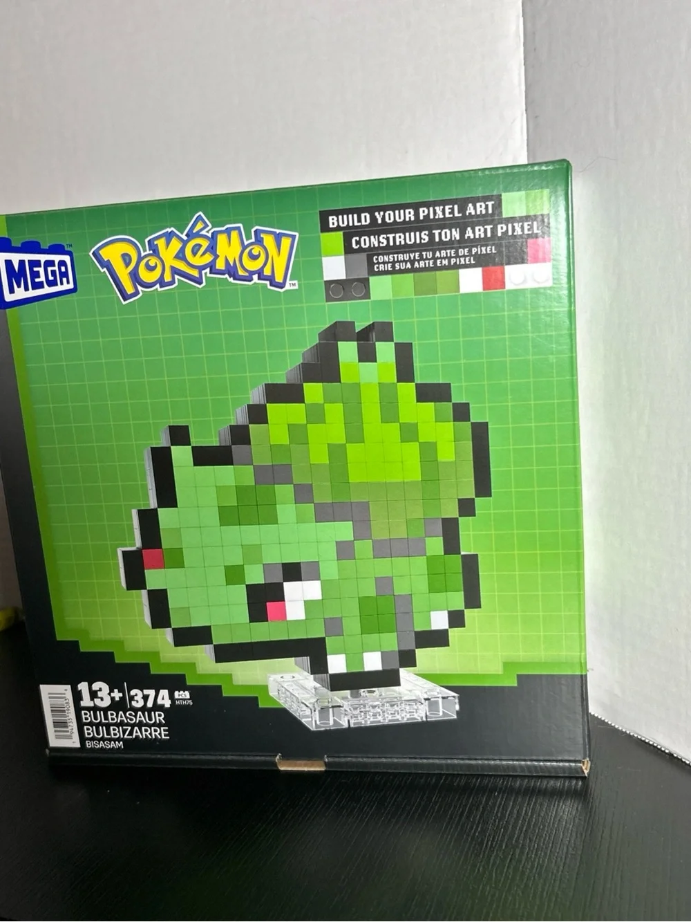 Mega Pokémon Bulbasaur Pixel Art Building Set - Green